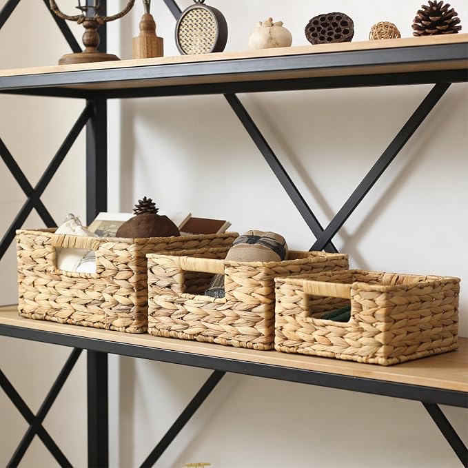 Square Woven Storage Baskets for Kitchen - Image 2